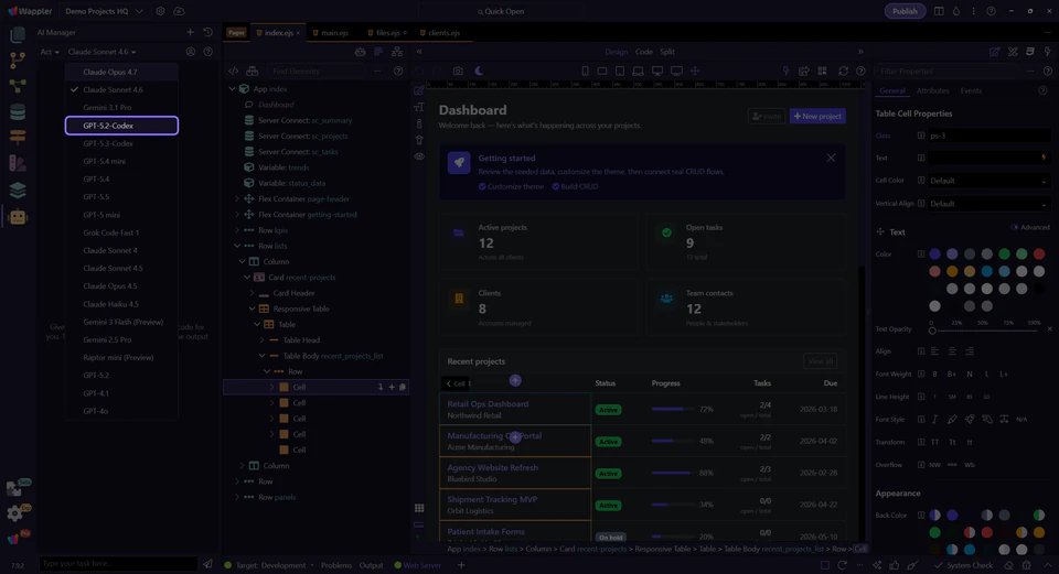 Screenshot: Prefer GPT-5.4 and GPT-5.5 for programming and orchestration