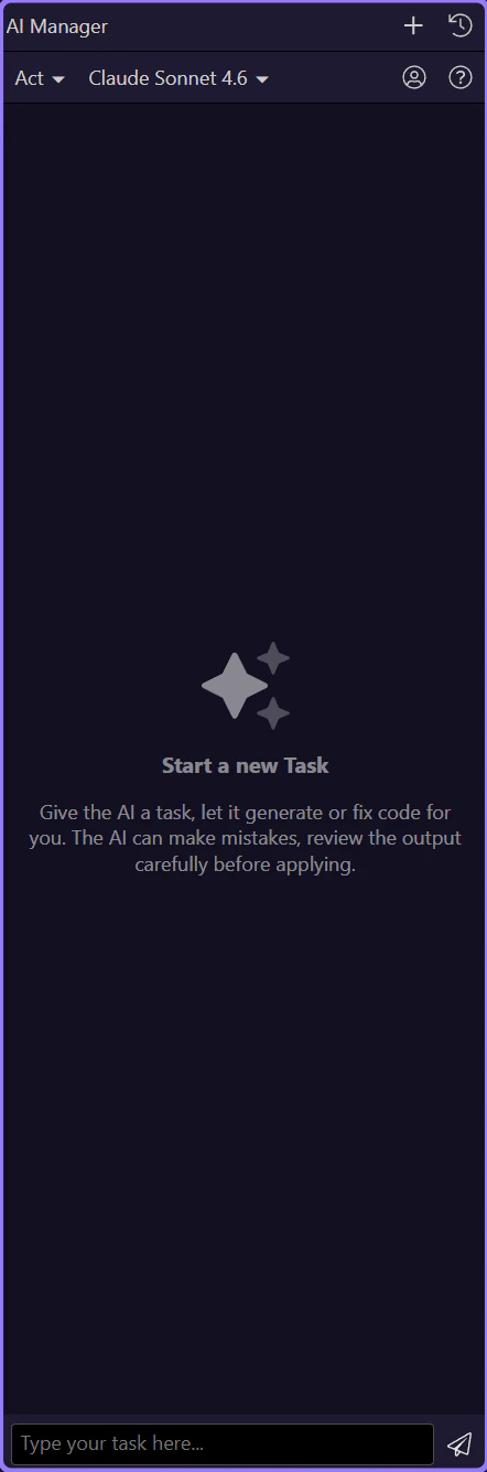 Screenshot: Start with the provider layer before you judge the AI Manager