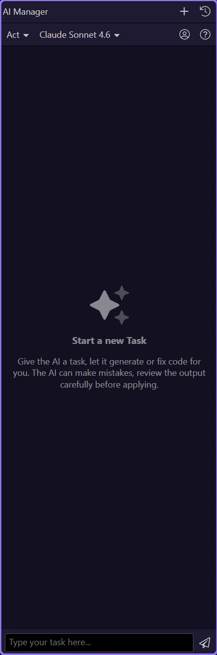 Screenshot: The provider is chosen in Wappler Options, not inside each task