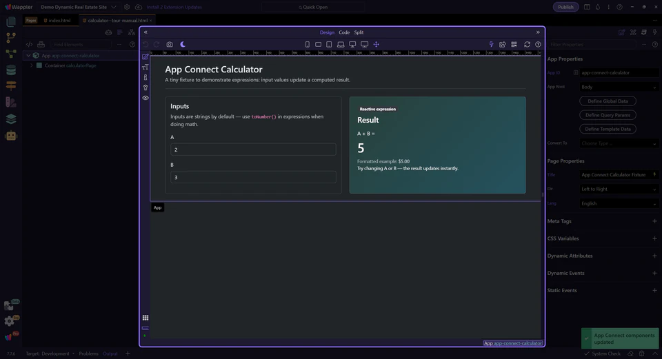 Screenshot: Prerequisites