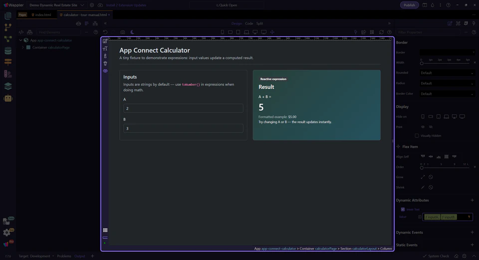 Screenshot: Wait for Preview mode