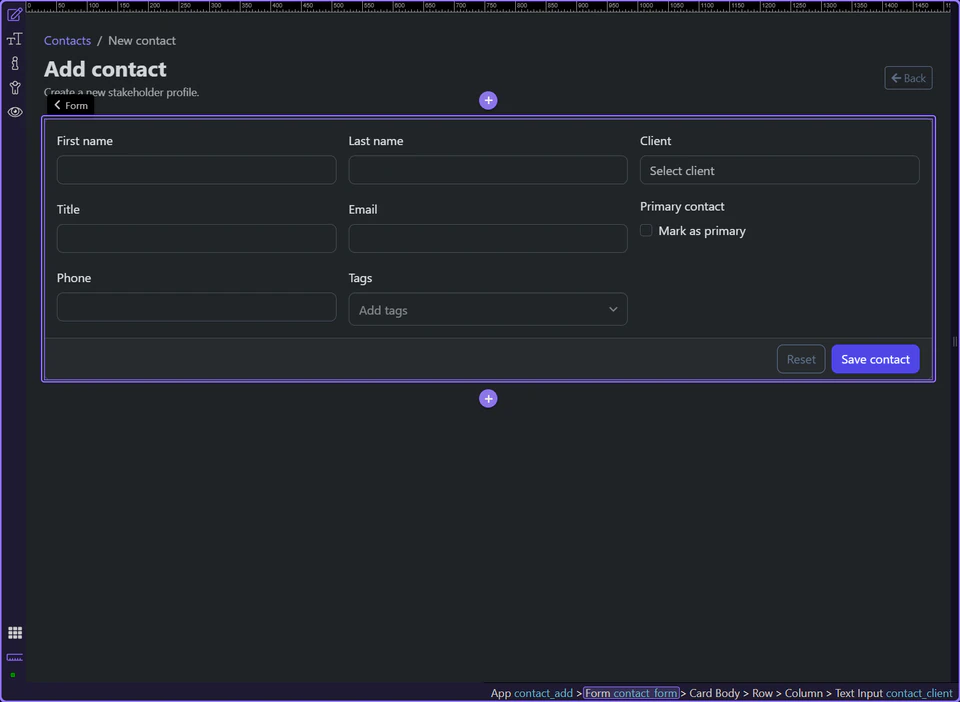 Screenshot: Success feedback hands off directly to the new detail page