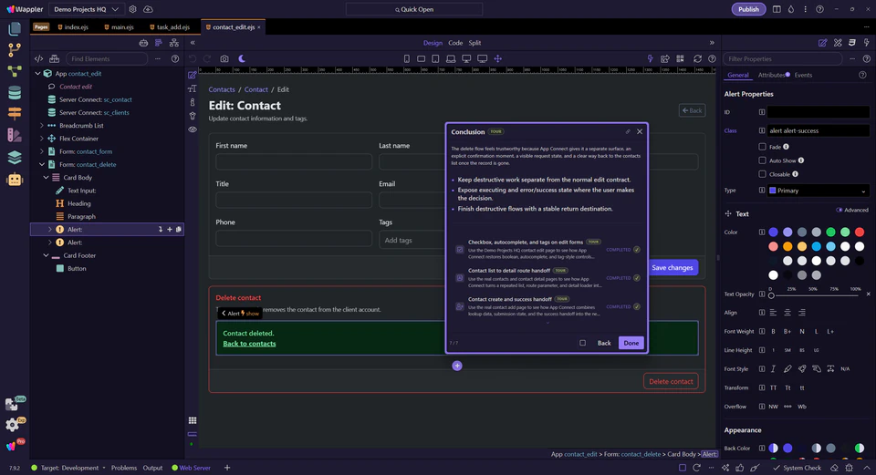 Screenshot: Conclusion