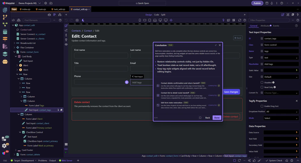 Screenshot: Conclusion