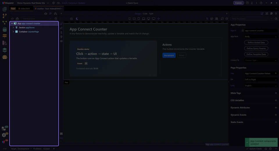 Screenshot: Where you work