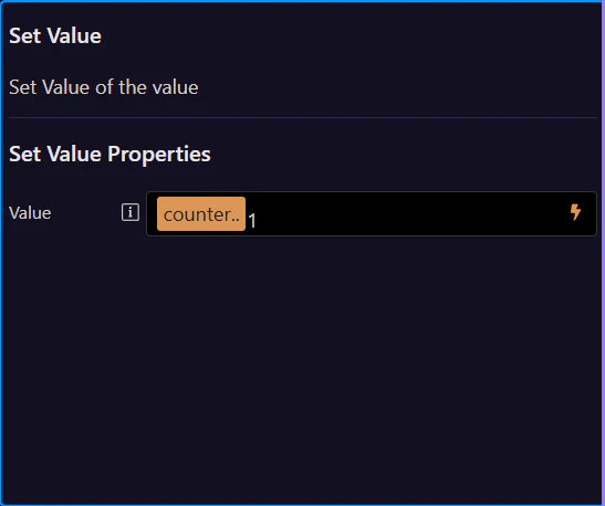 Screenshot: Action Properties (right)