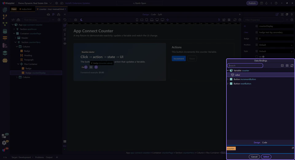Screenshot: Expression preview
