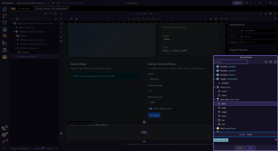 Screenshot: Preview toolbar (optional)