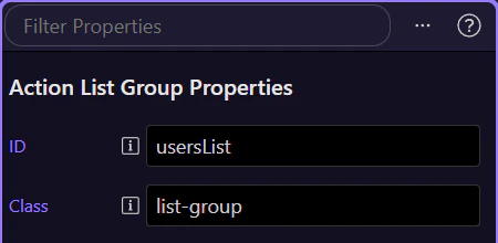 Screenshot: Master list (repeater)