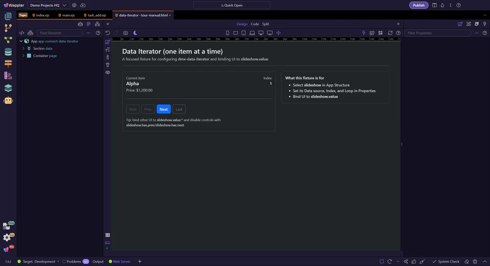 Screenshot: When to use it