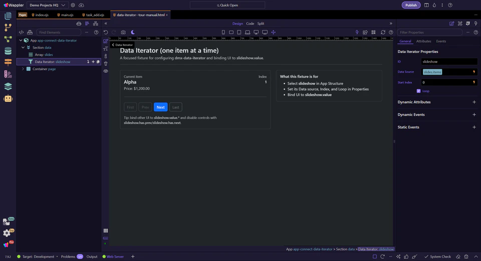 Screenshot: Actions you’ll use