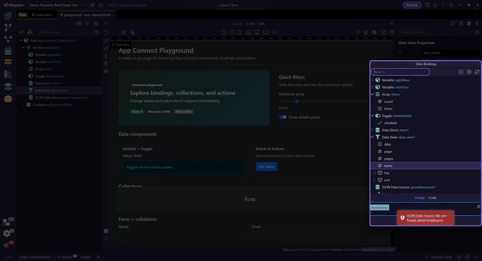 Screenshot: Selection preview
