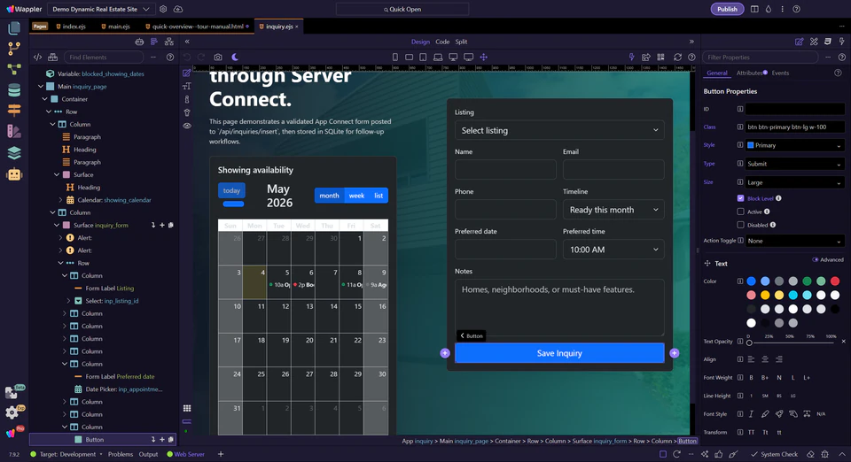 Screenshot: Next steps