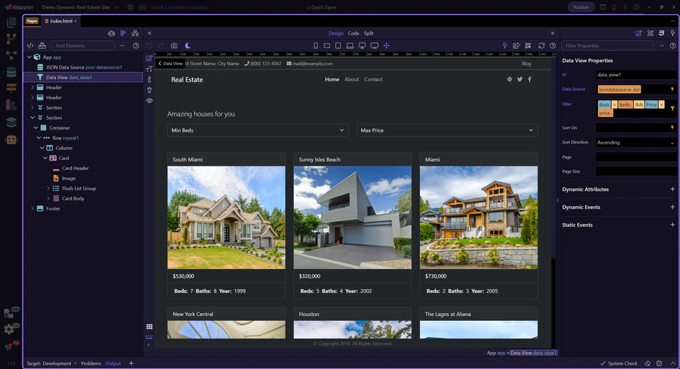 Screenshot: Projects Manager opens