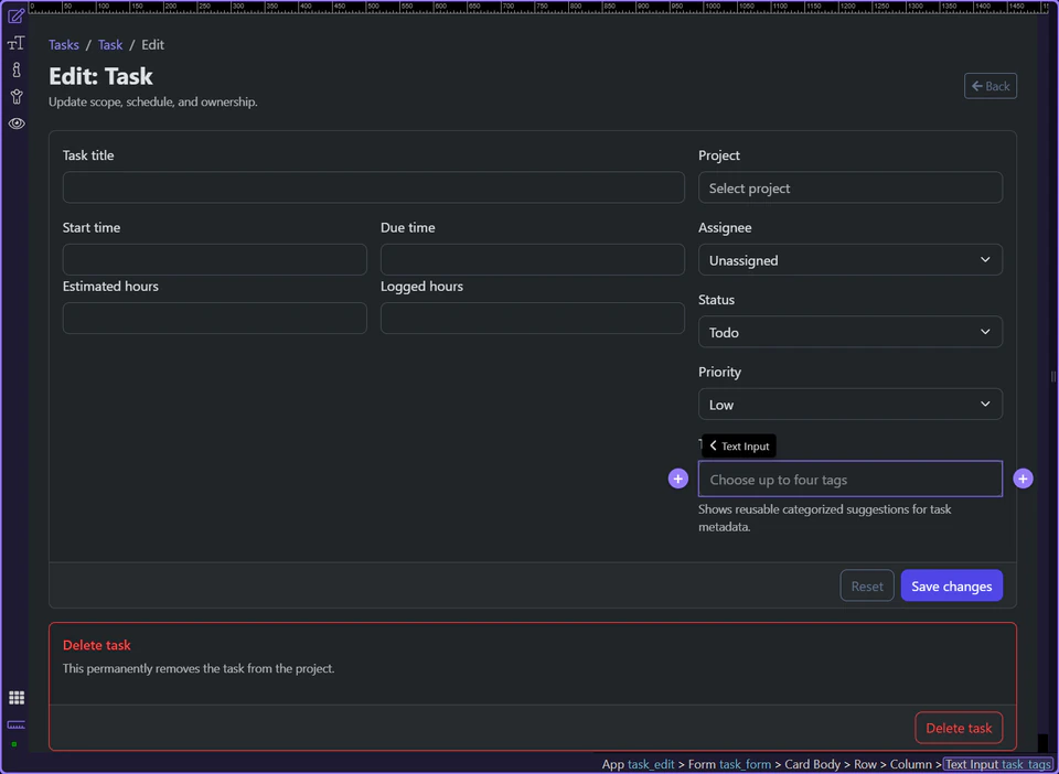 Screenshot: Dates and tags need restoration just as much