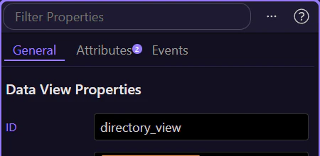 Screenshot: The Data View is where the filter rule stays readable