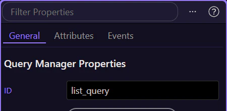Screenshot: Query Manager is the component that owns the URL version of the page state