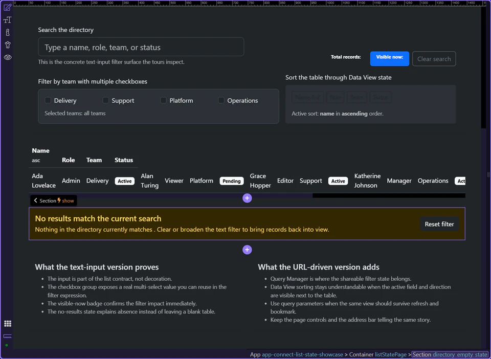 Screenshot: Counts get even clearer when they work alongside the empty state