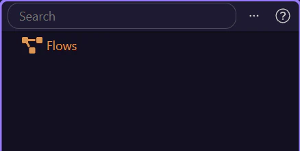 Screenshot: Opening an App Flow in the editor