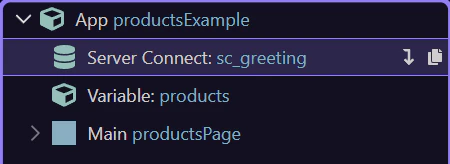 Screenshot: Add Server Connect to the page