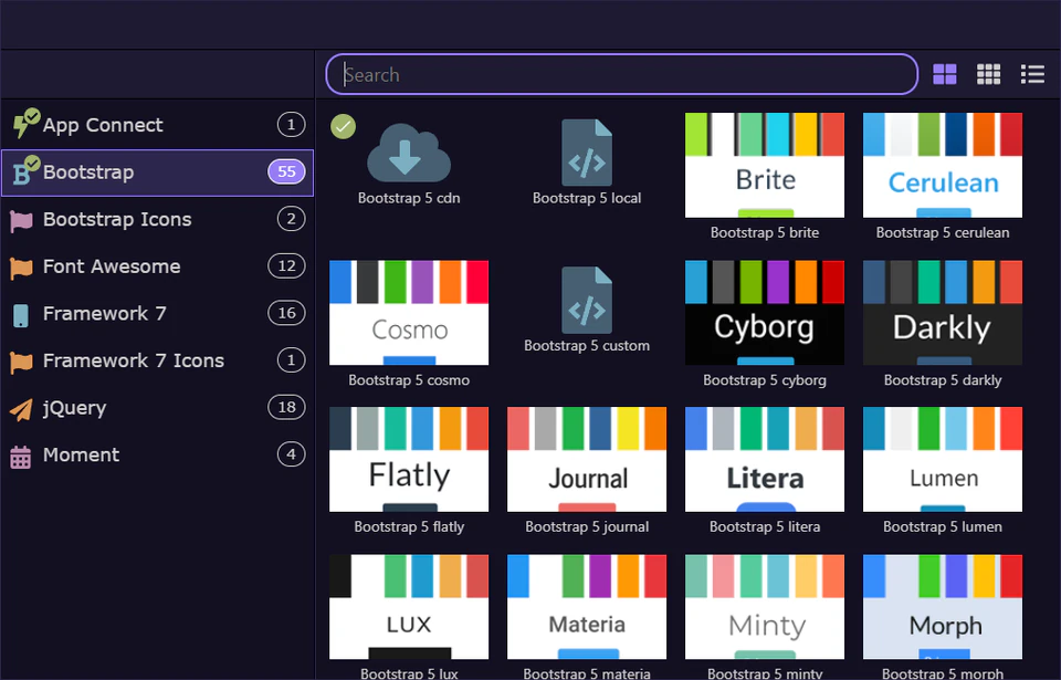 Screenshot: When to use each