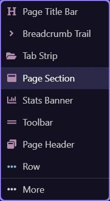 Screenshot: Suggested section children appear first