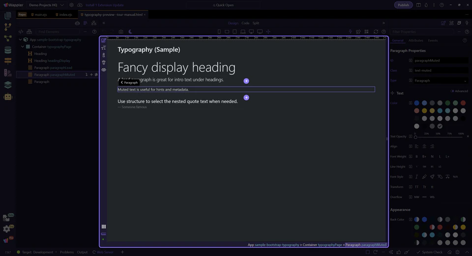 Screenshot: A quick typography checklist