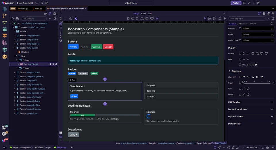 Screenshot: Next steps