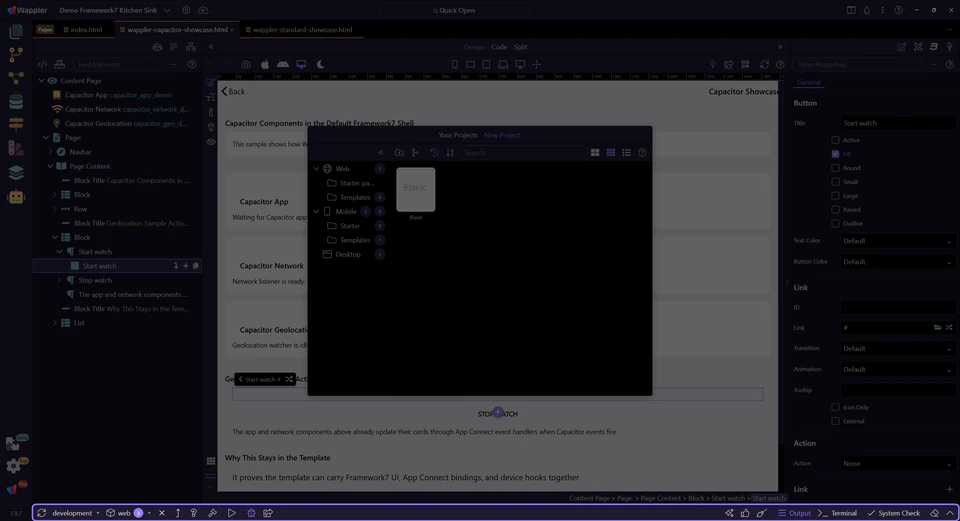 Screenshot: Platform is the add, select, and maintenance menu