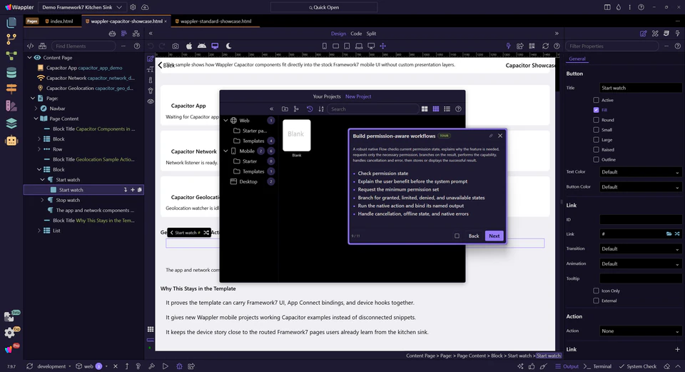 Screenshot: Build permission-aware workflows