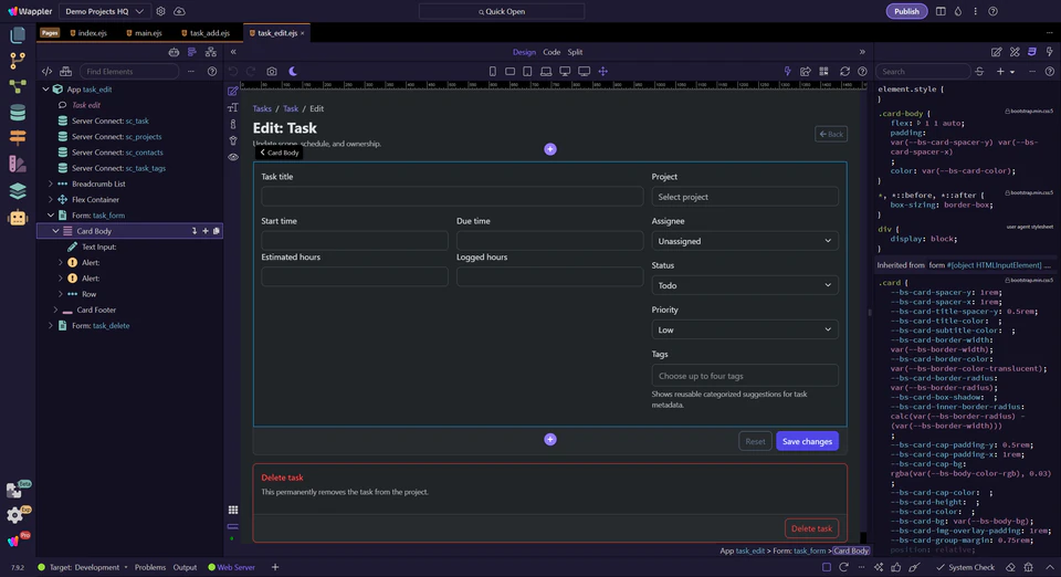 Screenshot: Next steps
