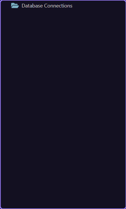 Screenshot: Connections and project state