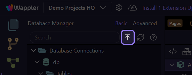 Screenshot: Apply Database Changes turns your design into tracked schema changes