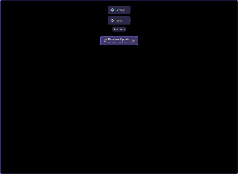 Screenshot: Define the record ID and editable fields