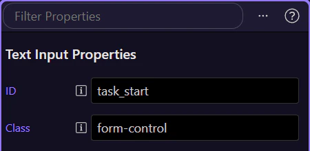 Screenshot: Format defines the string the user works with