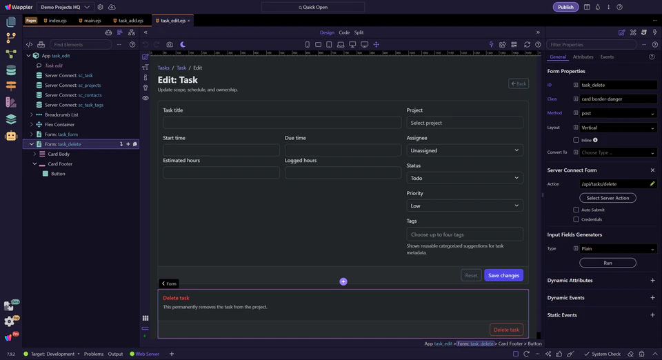 Screenshot: Next steps