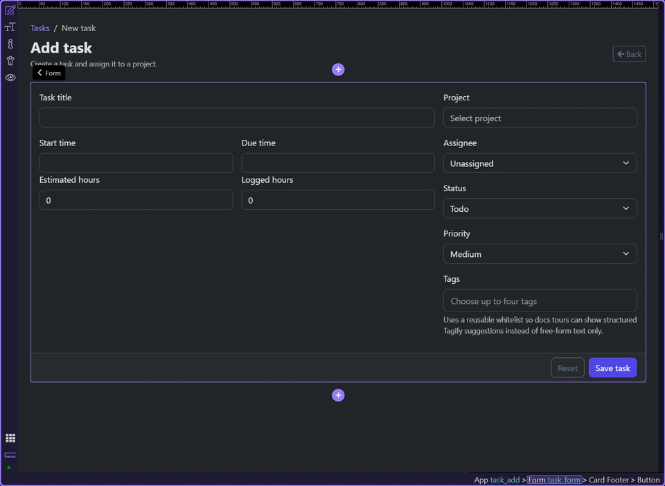 Screenshot: The page owns the success and error return path