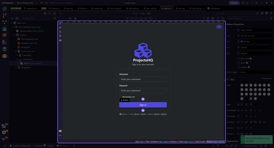 Screenshot: The submit button should stop looking available