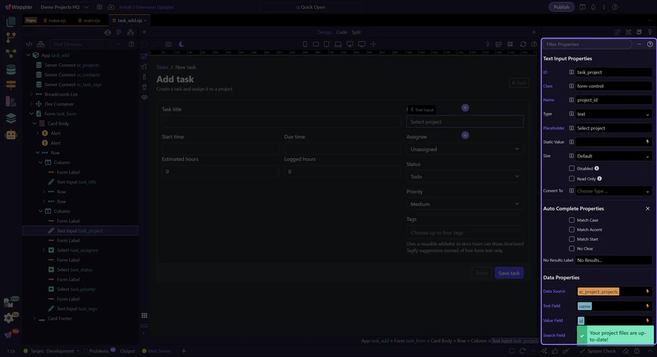 Screenshot: Validation has to cover numbers and relationships too