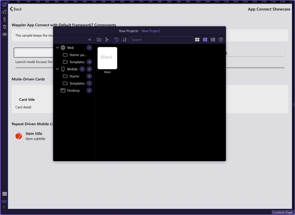Screenshot: A routed page can stay reactive after it loads
