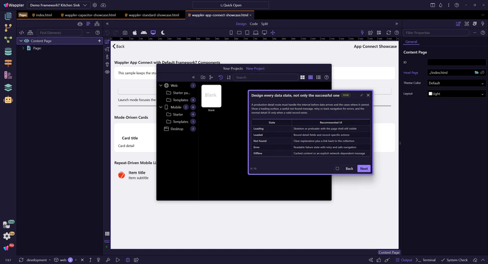 Screenshot: Design every data state, not only the successful one