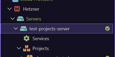 Screenshot: Resource Manager is the infrastructure bridge for the project