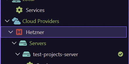 Screenshot: Use a real provider entry when one is already listed