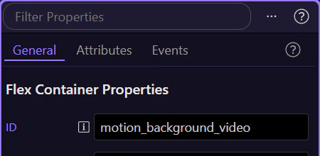 Screenshot: Use the full Properties panel before drilling into individual fields