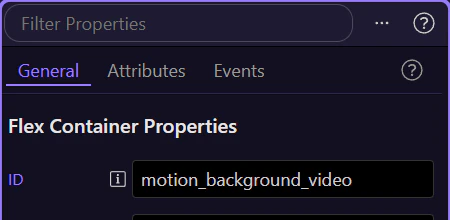 Screenshot: The video source is the key property