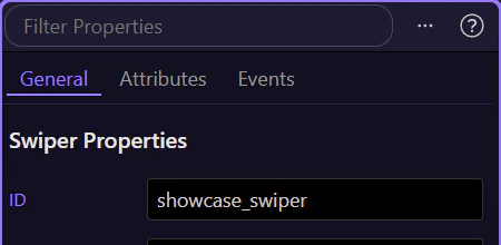 Screenshot: The main Swiper component owns navigation, pagination, autoplay, and loop