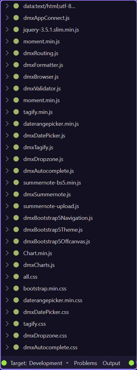 Screenshot: Network is for request and response inspection
