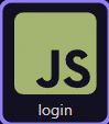 Screenshot: `login.ejs` is the routed destination