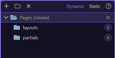 Screenshot: Pages Recipes