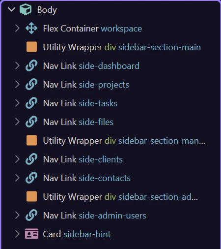 Screenshot: Structure keeps the partial editable as components